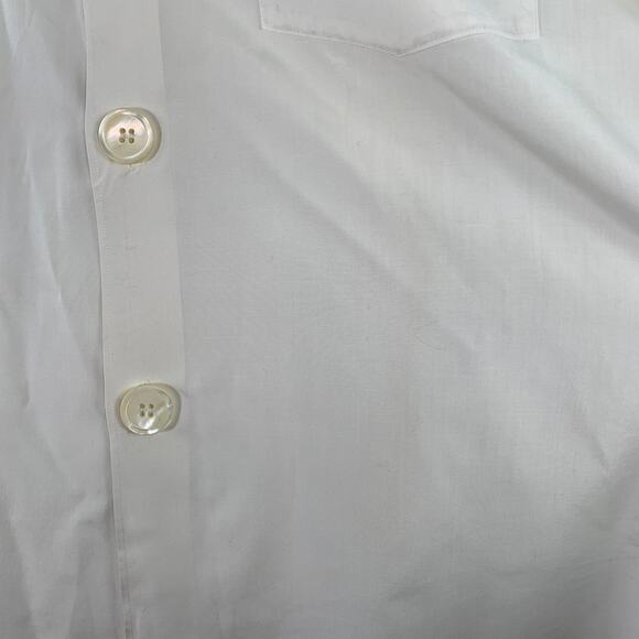 COMME des GARCONS HOMME PLUS XXL White One Pocket Button Up Long Sleeve Shirt - Picture 4 of 5